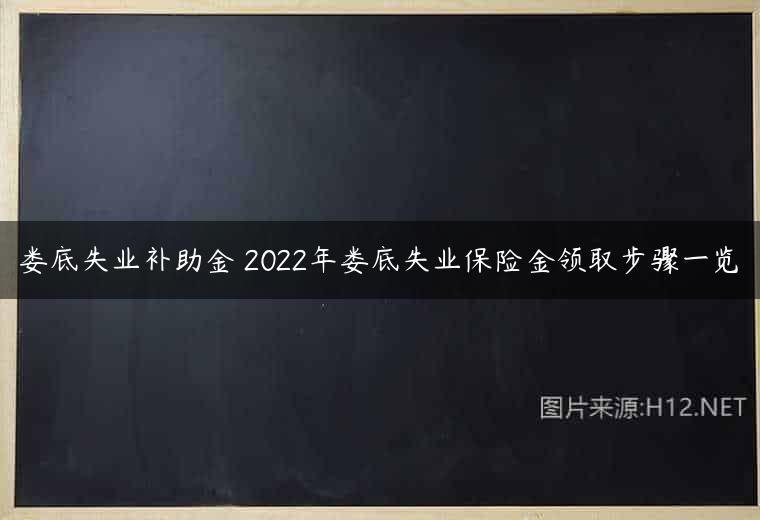 娄底失业补助金 2022年娄底失业保险金领取步骤一览
