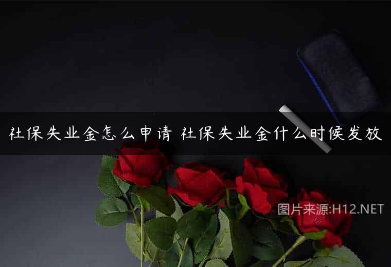 社保失业金怎么申请 社保失业金什么时候发放