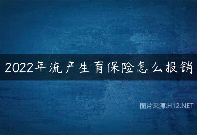 2022年流产生育保险怎么报销