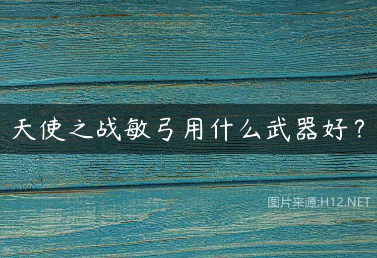 天使之战敏弓用什么武器好？