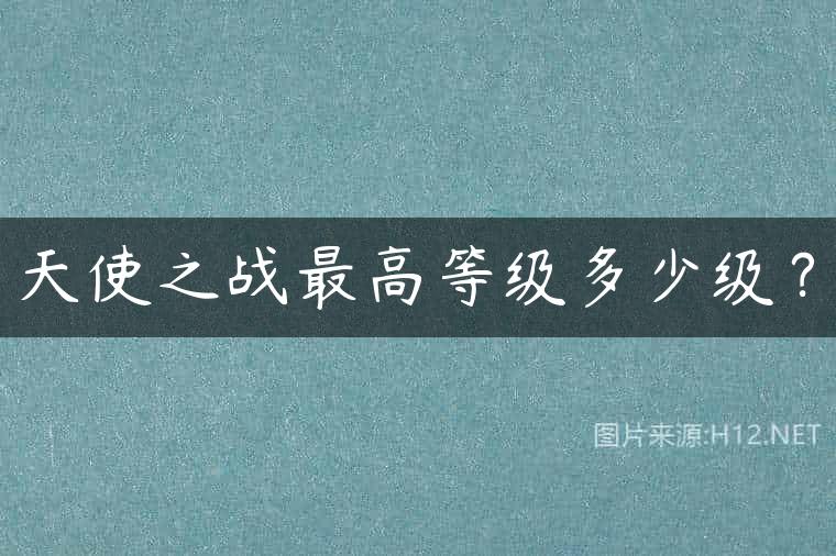 天使之战最高等级多少级？