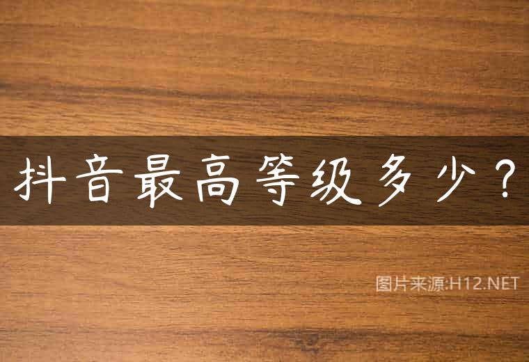 抖音最高等级多少？