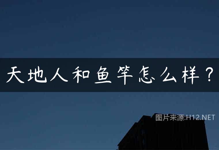 天地人和鱼竿怎么样？