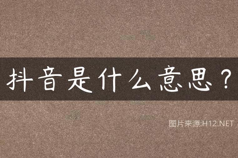抖音是什么意思？