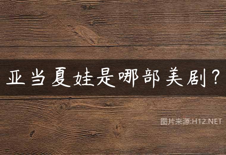 亚当夏娃是哪部美剧？