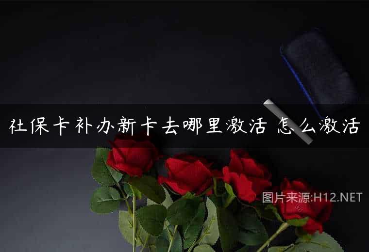 社保卡补办新卡去哪里激活 怎么激活