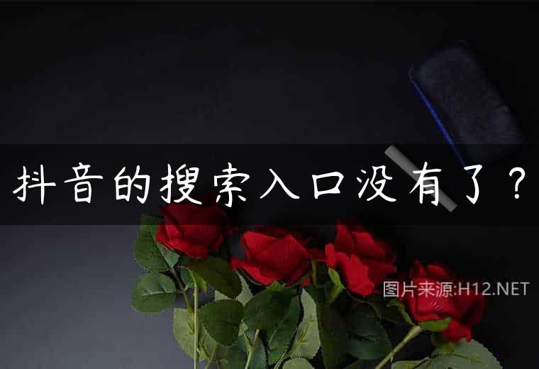 抖音的搜索入口没有了？
