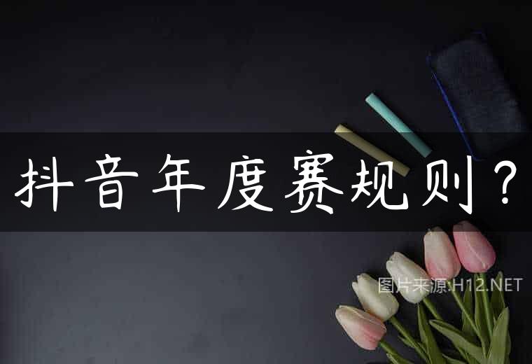 抖音年度赛规则？