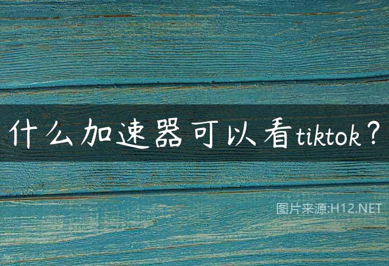 什么加速器可以看tiktok？
