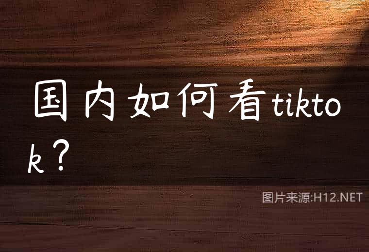 国内如何看tiktok？