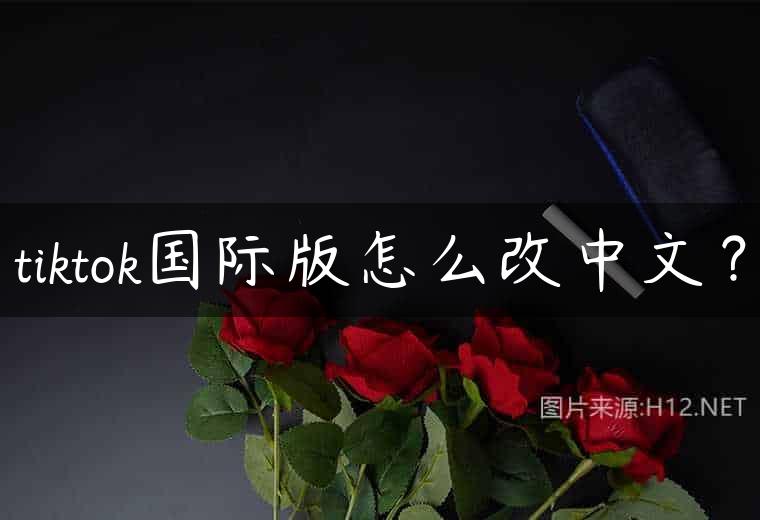 tiktok国际版怎么改中文？