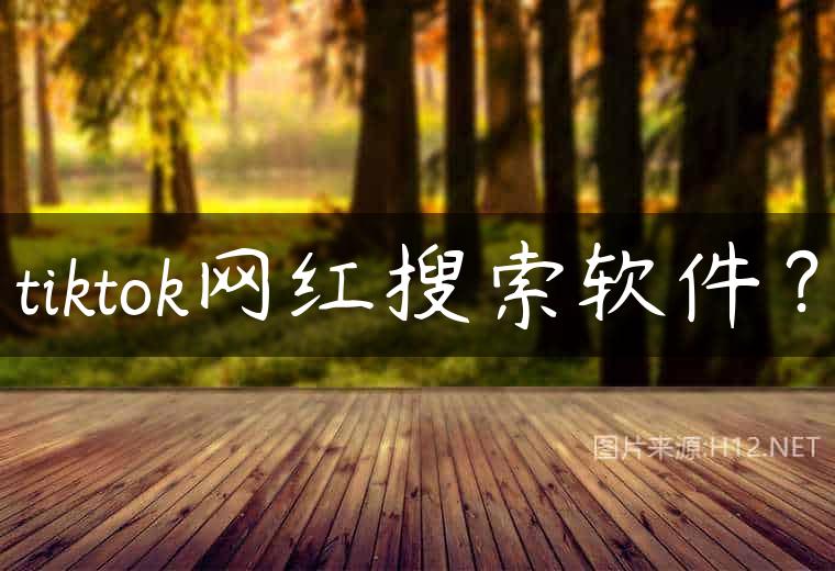 tiktok网红搜索软件？