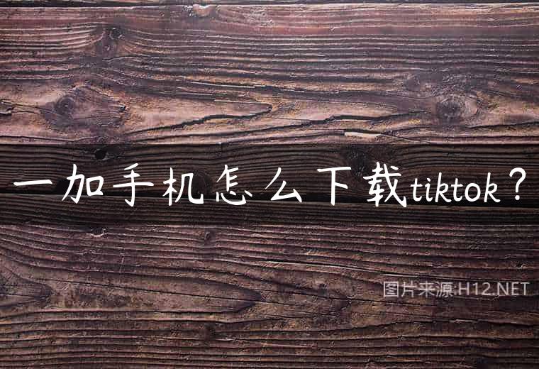 一加手机怎么下载tiktok？