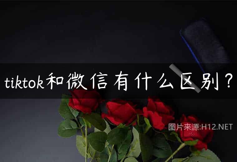 tiktok和微信有什么区别？
