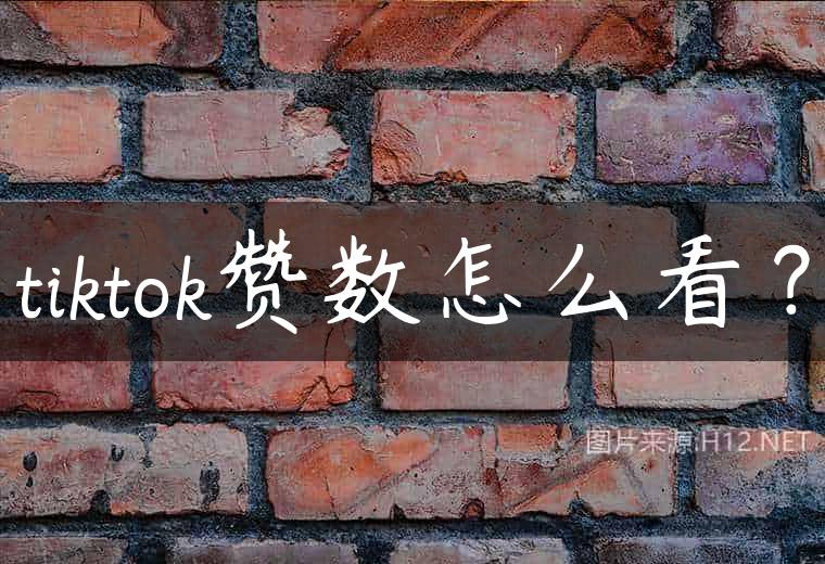 tiktok赞数怎么看？