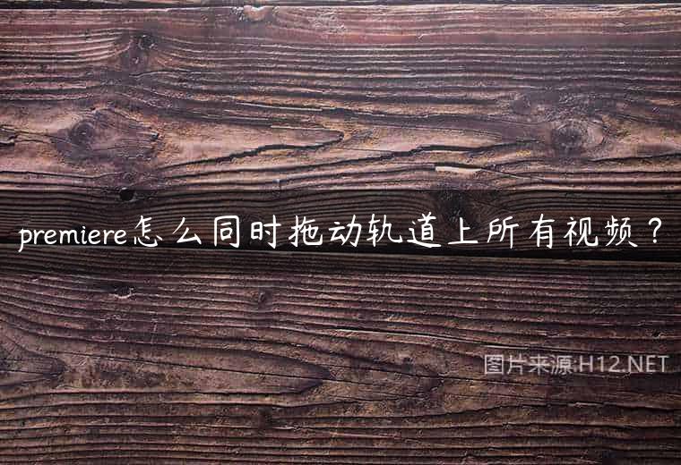 premiere怎么同时拖动轨道上所有视频？