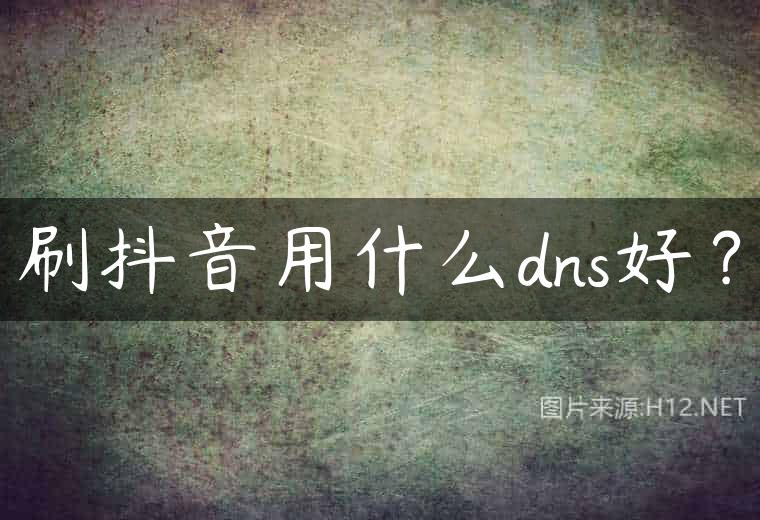 刷抖音用什么dns好？