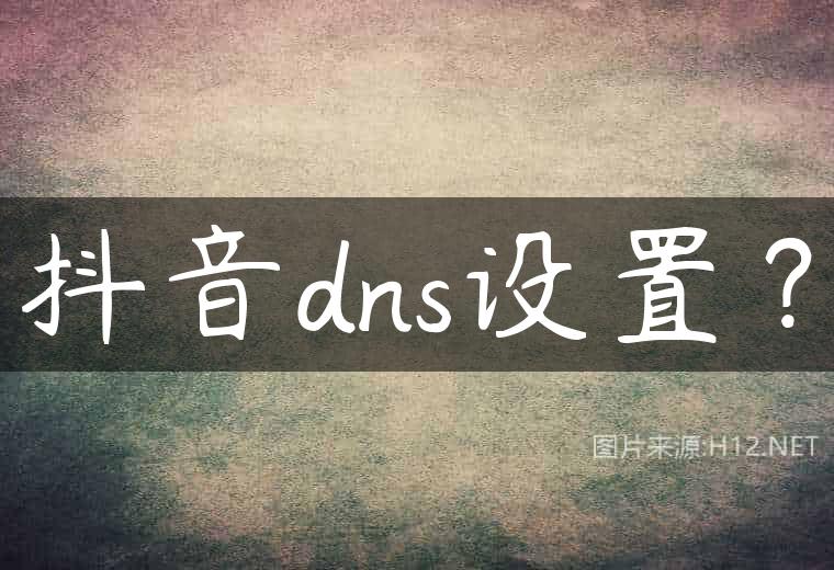 抖音dns设置？