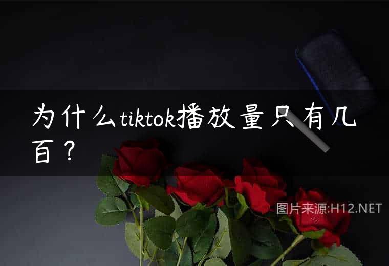 为什么tiktok播放量只有几百？