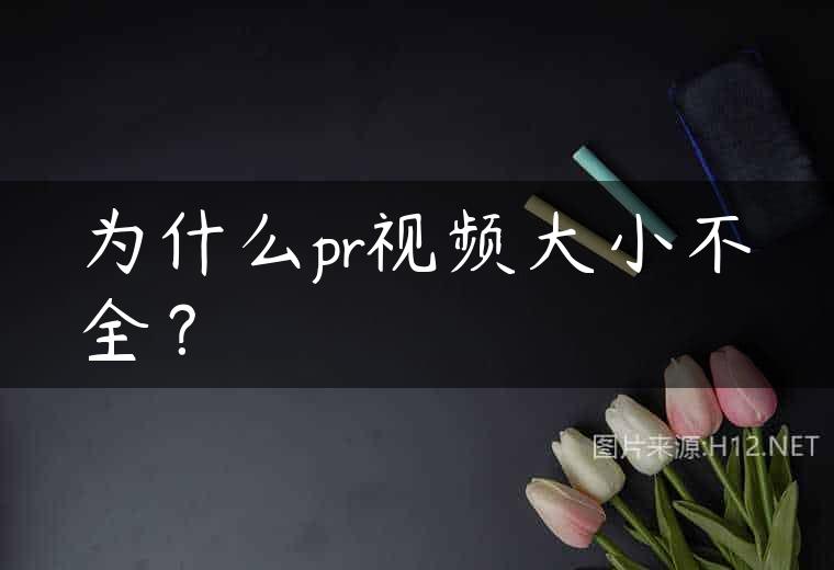 为什么pr视频大小不全？