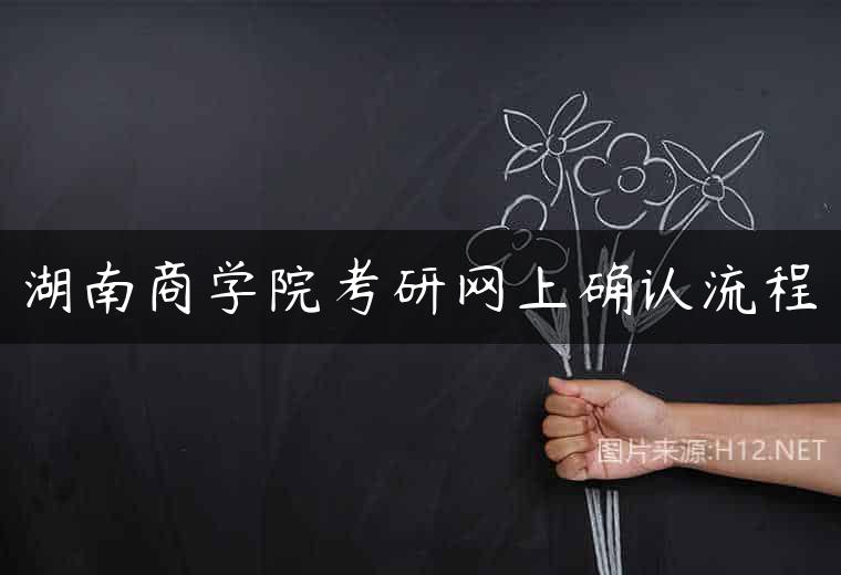 湖南商学院考研网上确认流程