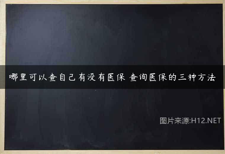 哪里可以查自己有没有医保 查询医保的三种方法