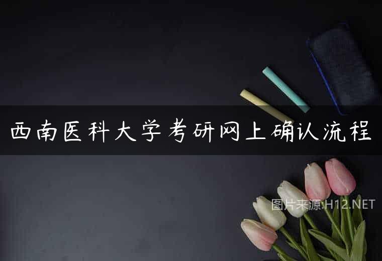 西南医科大学考研网上确认流程