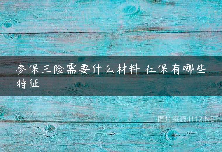 参保三险需要什么材料 社保有哪些特征