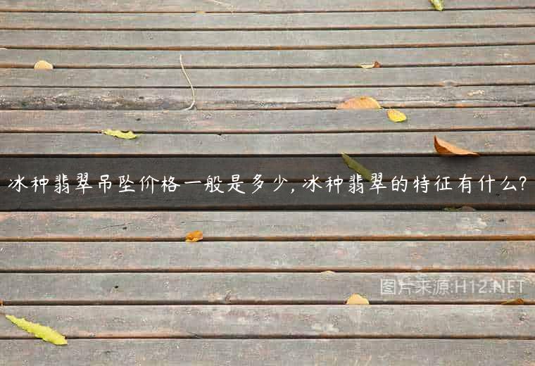 冰种翡翠吊坠价格一般是多少, 冰种翡翠的特征有什么?
