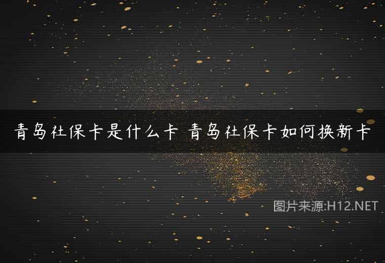青岛社保卡是什么卡 青岛社保卡如何换新卡