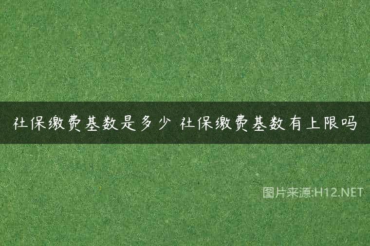 社保缴费基数是多少 社保缴费基数有上限吗