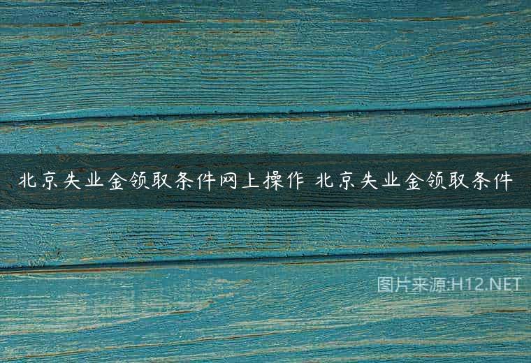 北京失业金领取条件网上操作 北京失业金领取条件