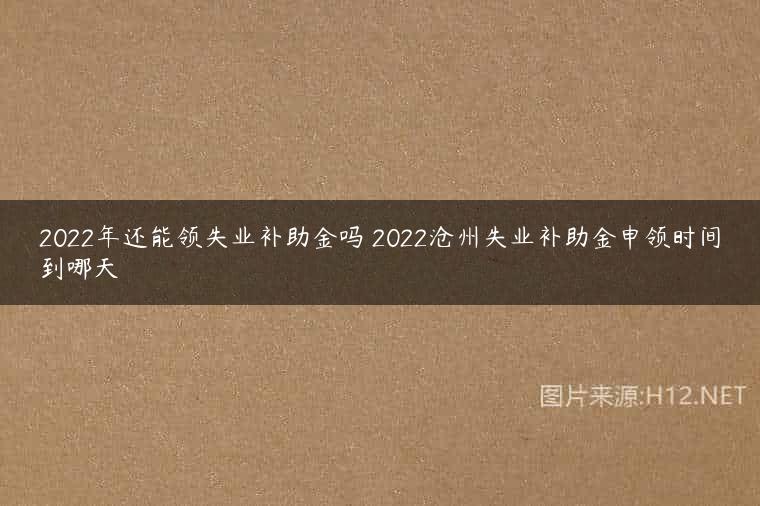 2022年还能领失业补助金吗 2022沧州失业补助金申领时间到哪天