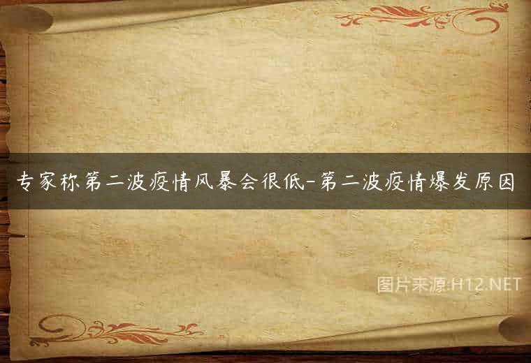 专家称第二波疫情风暴会很低-第二波疫情爆发原因