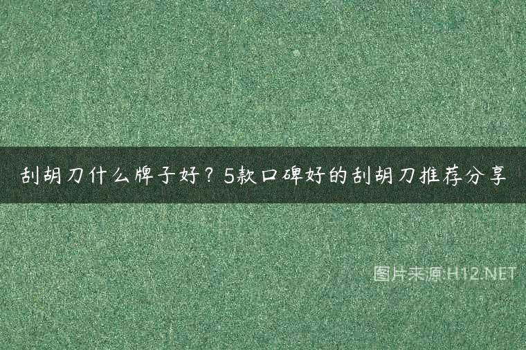 刮胡刀什么牌子好？5款口碑好的刮胡刀推荐分享