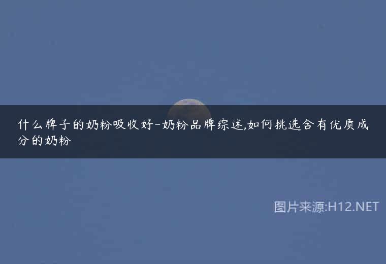 什么牌子的奶粉吸收好-奶粉品牌综述,如何挑选含有优质成分的奶粉