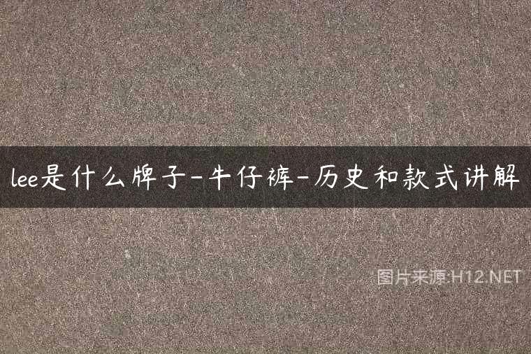lee是什么牌子-牛仔裤-历史和款式讲解