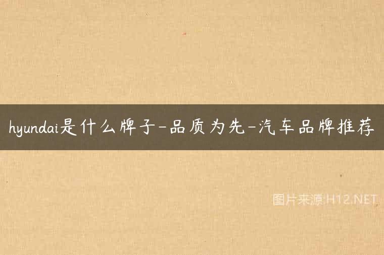hyundai是什么牌子-品质为先-汽车品牌推荐