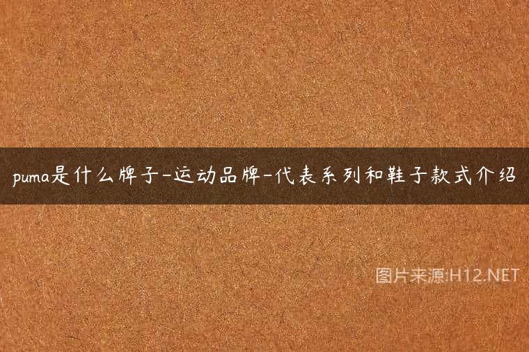 puma是什么牌子-运动品牌-代表系列和鞋子款式介绍