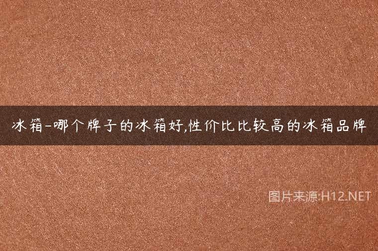 冰箱-哪个牌子的冰箱好,性价比比较高的冰箱品牌