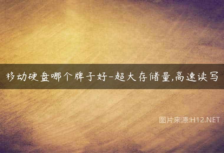 移动硬盘哪个牌子好-超大存储量,高速读写