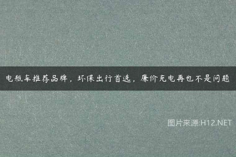 电瓶车推荐品牌，环保出行首选，廉价充电再也不是问题