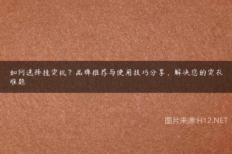 如何选择挂烫机？品牌推荐与使用技巧分享，解决您的烫衣难题