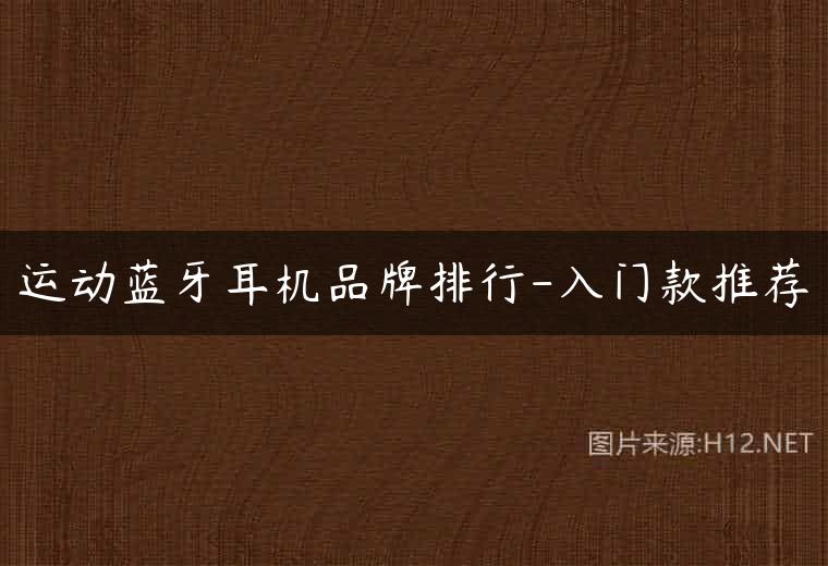运动蓝牙耳机品牌排行-入门款推荐