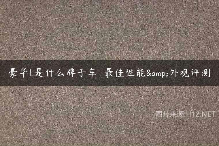 豪华L是什么牌子车-最佳性能&外观评测