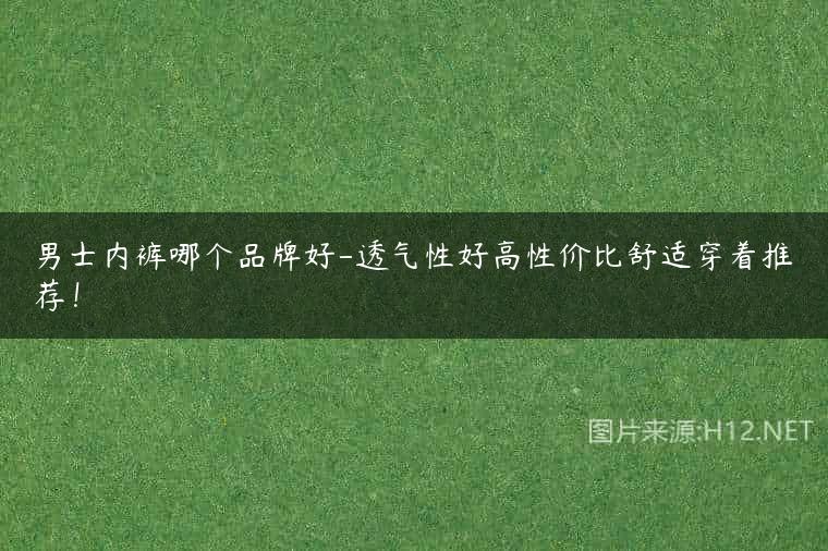 男士内裤哪个品牌好-透气性好高性价比舒适穿着推荐！