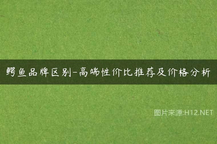 鳄鱼品牌区别-高端性价比推荐及价格分析