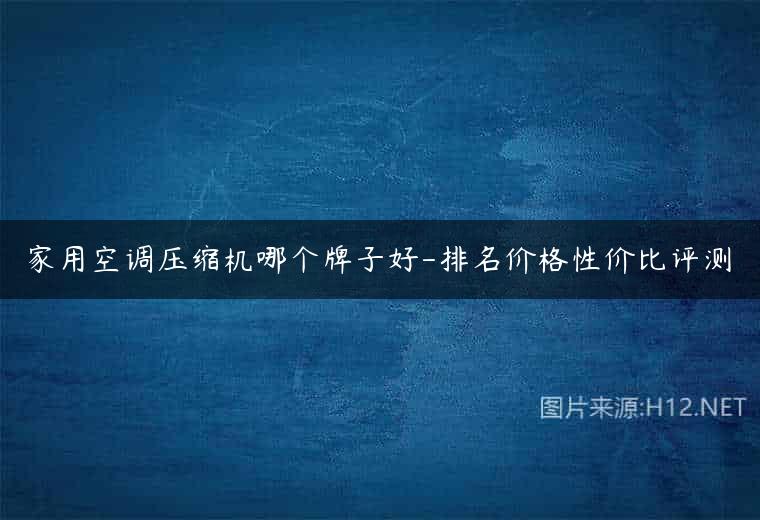 家用空调压缩机哪个牌子好-排名价格性价比评测