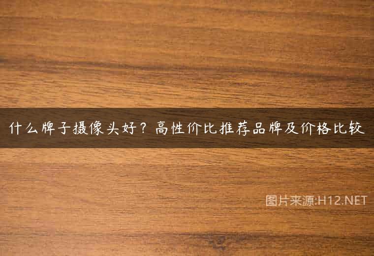 什么牌子摄像头好？高性价比推荐品牌及价格比较