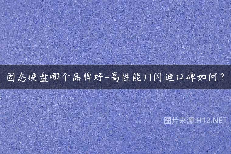 固态硬盘哪个品牌好-高性能1T闪迪口碑如何？